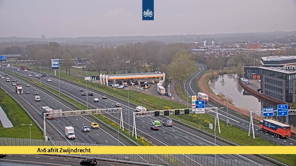 Verkeerscamera A16 Zwijndrecht